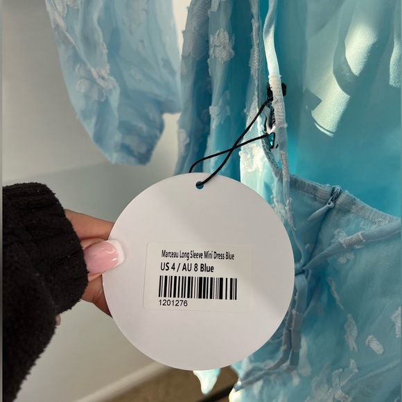 Marceau Mini Blue Dress Princess Polly - Picture 5 of 5